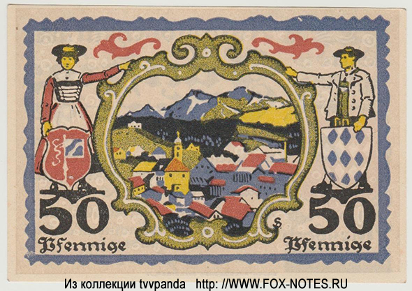 Stadtgemeinde Miesbach 50 Pfennig 1920