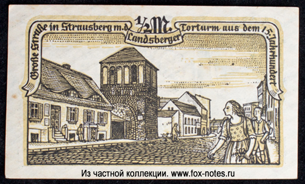 Stadt Strausberg 1/2  1921