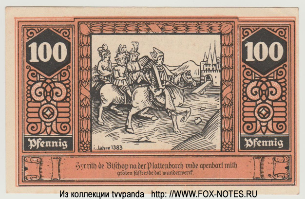 Wilsnack 100 Pfennig 1922