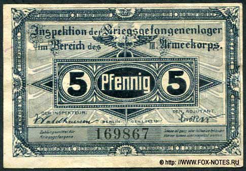 Crossen oder 5 Pfennig 1917