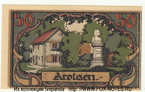 Stadt Arolsen 50 Pfennig 1921