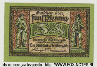 Stadt Freiberg 5 Pfennig 1920