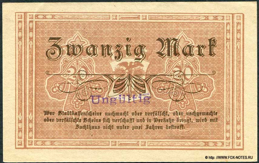 Stadt Fürstenwalde Spree 20 Mark 1918