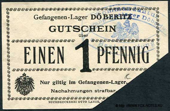 Gefangenenlager Döberitz 1 Pfennig