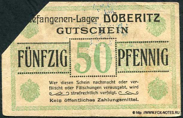 Gefangenenlager Döberitz 50 Pfennig