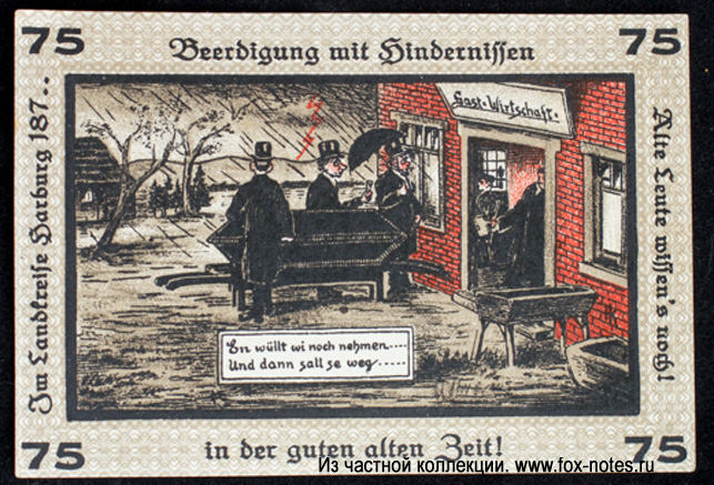 notgeld Neugraben-Hausbruch 75 pfennig 1921
