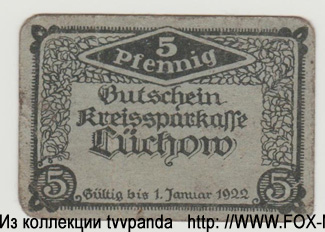 Kreissparkasse Lüchow 5 Pfennig 1921