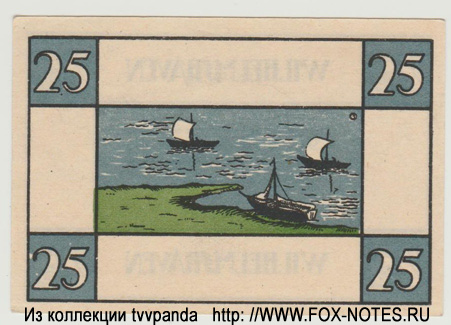 Kammereikasse Wilhelmshaven 25 Pfennig 1920