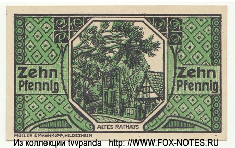 Sparkasse der Stadt Wunstorf 10 Pfennig 1920