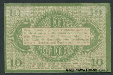 Handelskammer Osnabrück 10 Pfennig 1917