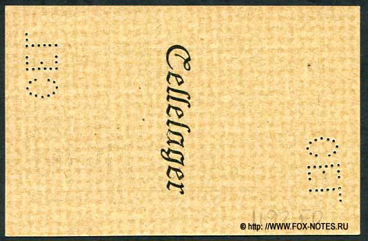 Offizier-Gefangenenlage Cellelager 10 Pfennig 1917