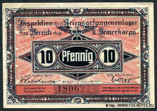 Lager Cottbus 10 Pfennig 1917