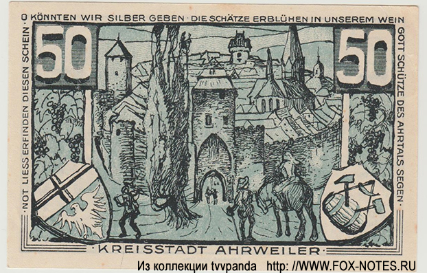 Ahrweiler 50 Pfennig 1921