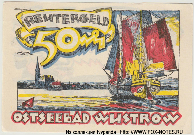 Stadt Wustrow 50 Pfennig 1922