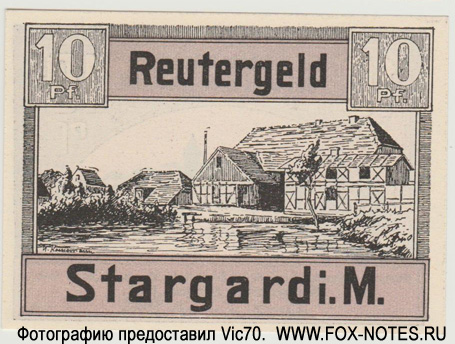 Reutergeld Stargard 10  1922