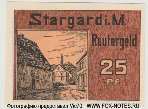 Reutergeld Stargard 25  1922
