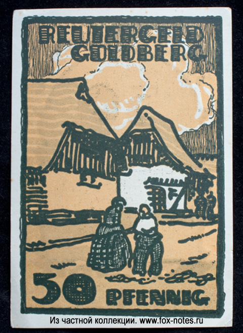 Reutergeld Goldberg. 50 Pfennig 1922.
