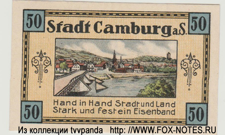 Stadt Camburg a.d. Saale 50 Pfennig 1919