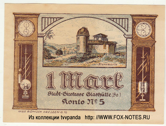 Stadt Glashütte 1 Mark 1921