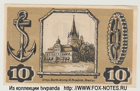 Stadtgauptkasse Gollnow 10 Pfennig 1921