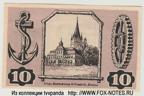 Stadtgauptkasse Gollnow 10 Pfennig 1921