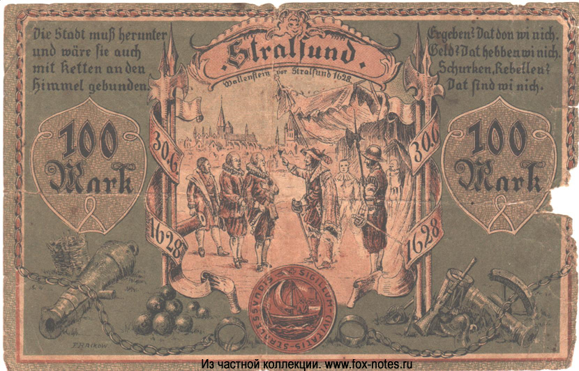 Stralsund 100 Mark 1922