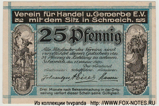 Schweich an der Mosel 25 Pfennig 1920