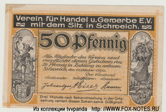 Schweich an der Mosel 50 Pfennig 1920