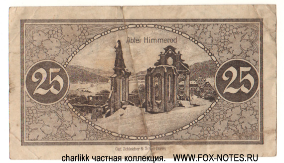 Kreiskommunalkasse Wittlich 25 Pfennig 1919