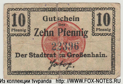 Stadt Grossenhain 10 Pfennig 1918