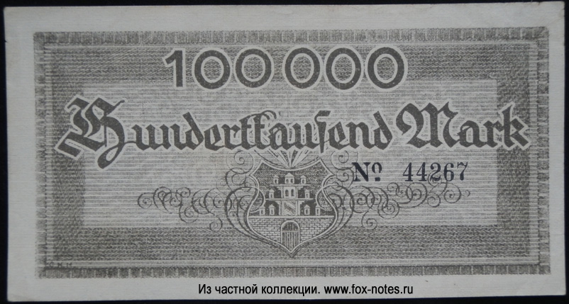 Meerane 100000 Mark 1923