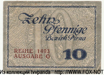 Bezirksverband der Amtshauptmannschaft Pirna 10 Pfennig