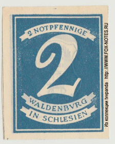Stadt Waldenburg in Schlesien 2 Pfennig