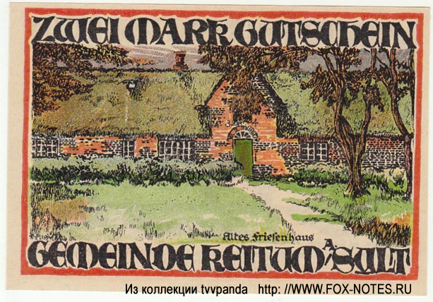 Gemeinde Keitum 2 mark 1921