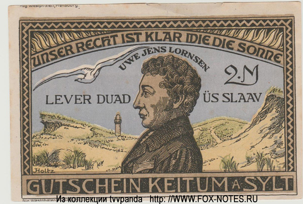 Gemeinde Keitum 50 Pfennig 1920