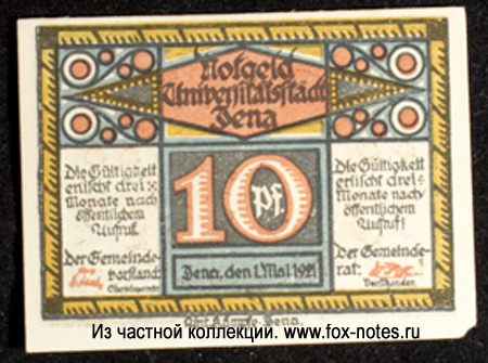 Stadt Jena 10 Pfennig 1921 notgeld