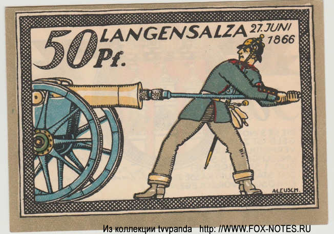 Stadt Langensalza 50 Pfennig 1921