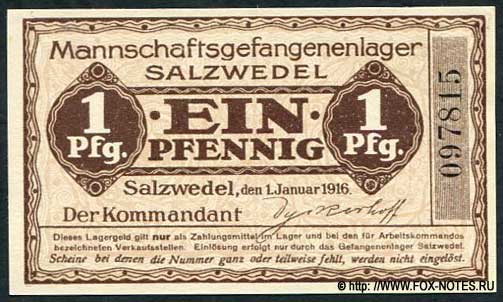Mannschafgefangenenlager Salzwedel 1 Pfennig 1916