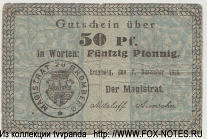 Bromberg 50 Pfennig 1916