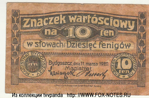 Bromberg 10 Pfennig 1920