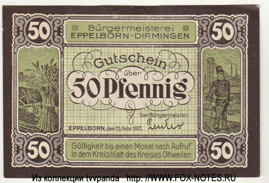 Stadt Eppelborn 50  1920 