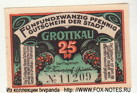 Stadt Grottkau 25 Pfennig
