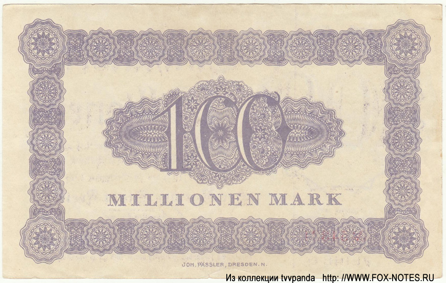 Stadt Freital 100 Millionen Mark 1923