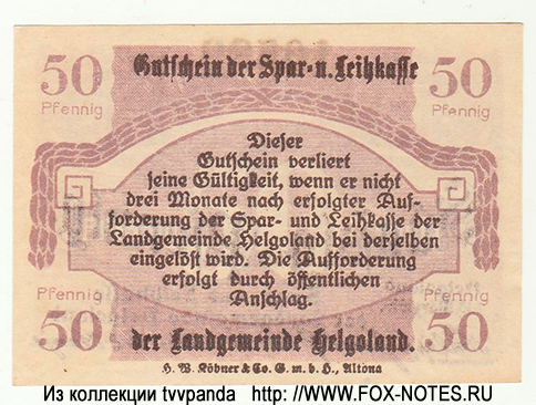  50  1919 /  / Gutschein. 15. März 1919.