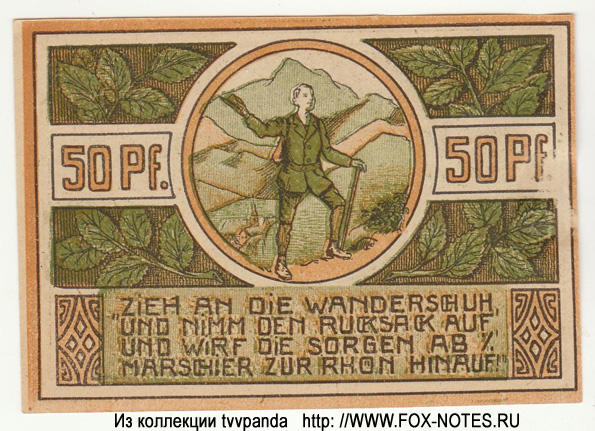 Gemeinde Dermbach  50 Pfennig 1921