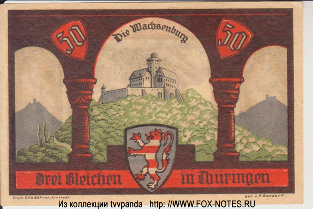 Wachesenburg Komitee 50 Pfennig 1921