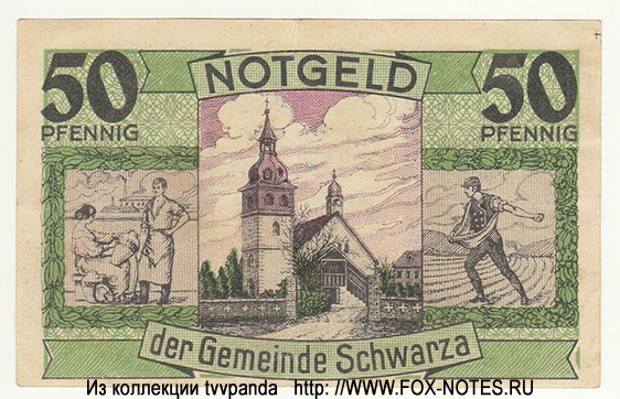 Gemeinde Schwarza 50 Pfennig 1921