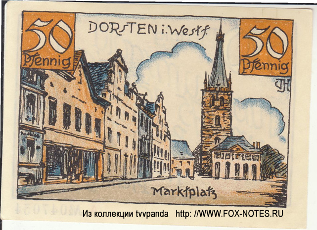Stadt Dorsten 50 Pfennig (Notgeld)