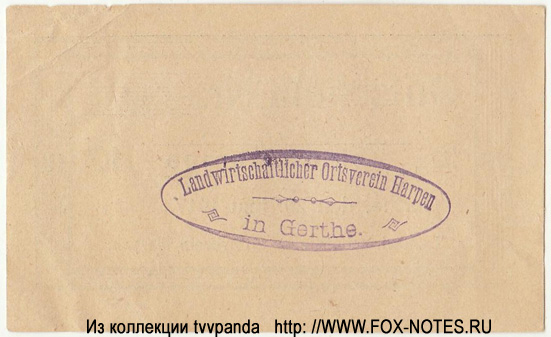Gerthe Gutschein. 20. Juni 1917. 10 Pfennig.