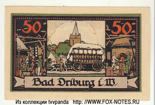 Bad Driburg 50 Pfennig 1921